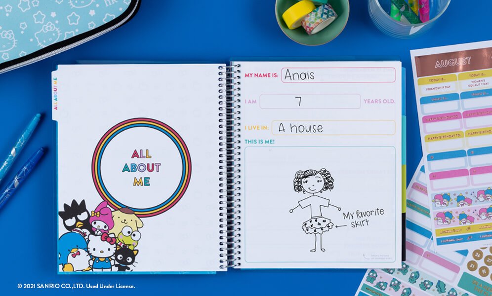 Encourage your kids to decorate their planner and make it their own